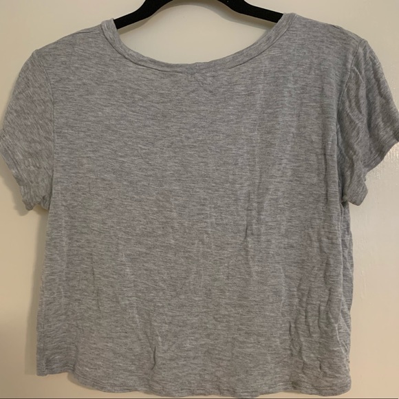 Gray Love Crop Top - Picture 3 of 3